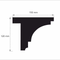 Gardinenleiste LED K-05 , Vorhangleiste, Gardinenleiste aus XPS